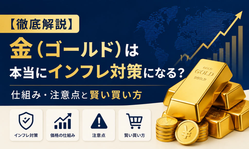 【徹底解説】金（ゴールド）は本当にインフレ対策になる？仕組み・注意点と賢い買い方