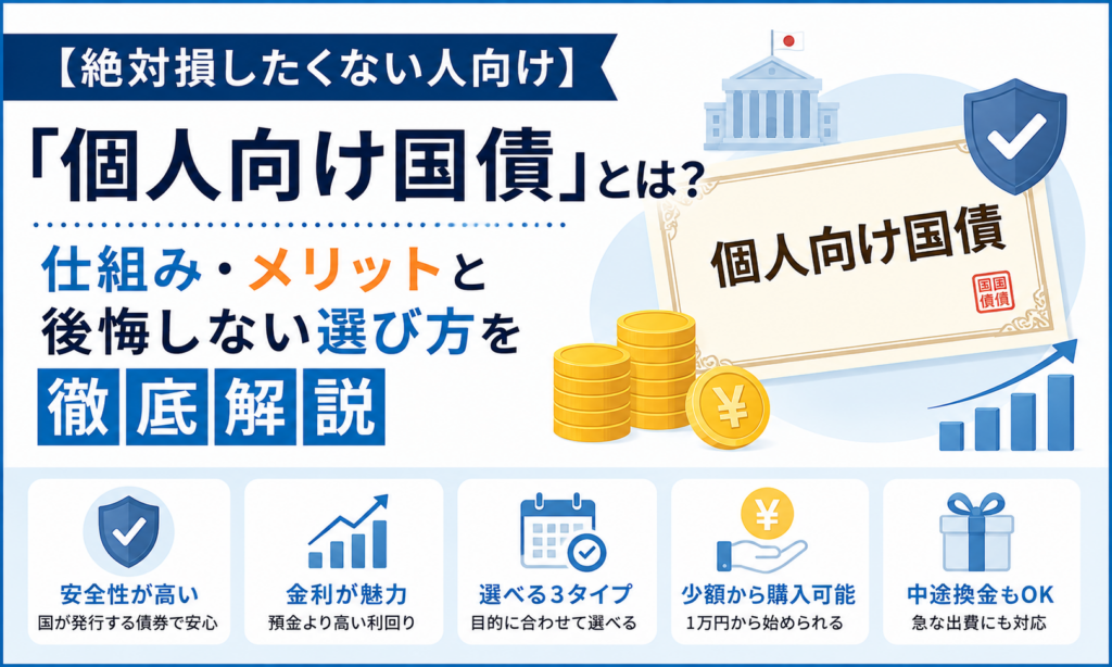 【絶対損したくない人向け】「個人向け国債」とは？仕組み・メリットと後悔しない選び方を徹底解説
