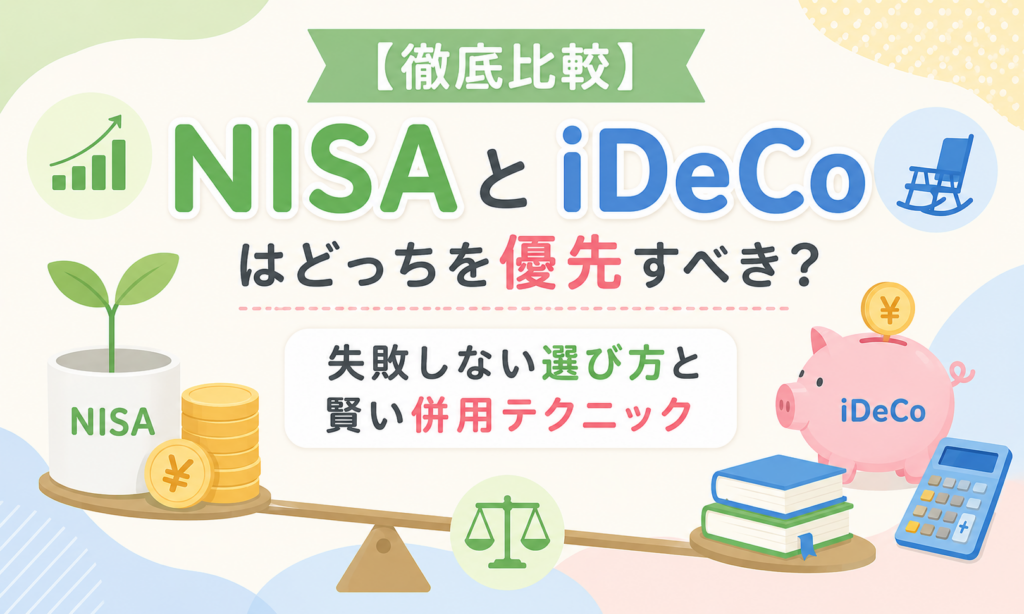 【徹底比較】NISAとiDeCoはどっちを優先すべき？失敗しない選び方と賢い併用テクニック