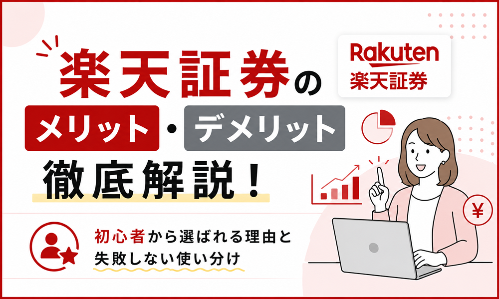 楽天証券のメリット・デメリット徹底解説！初心者から選ばれる理由と失敗しない使い分け